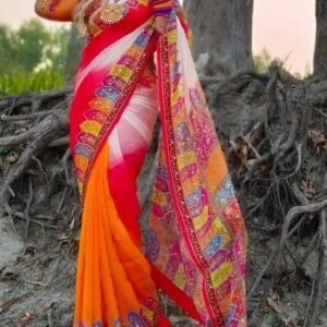 চেড়ী সিল্ক শাড়ি
